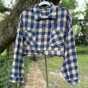 Hyfve Hyfve Hyfve Cropped Plaid Shirt